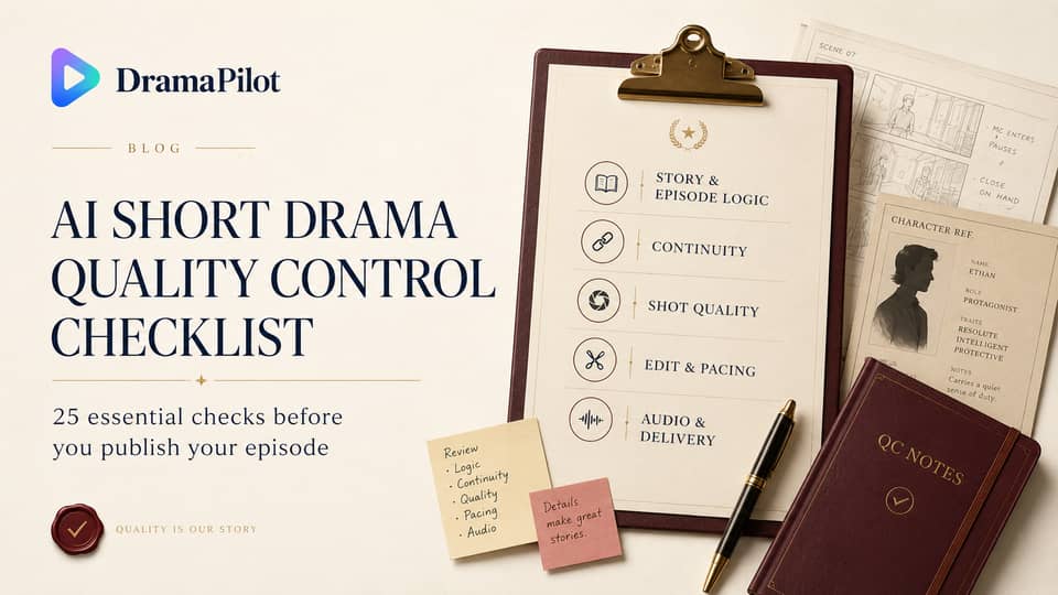 AI Short Drama Quality Control: 25 Checks Before Publishing